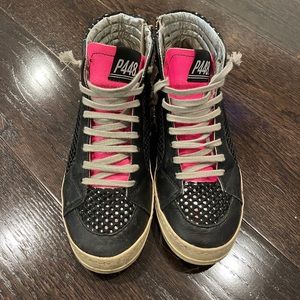 Womens Black P448 Sneakers